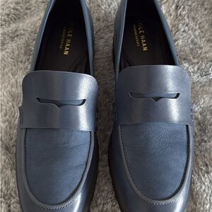 Cole Haan Blue Penny Loafers Flats